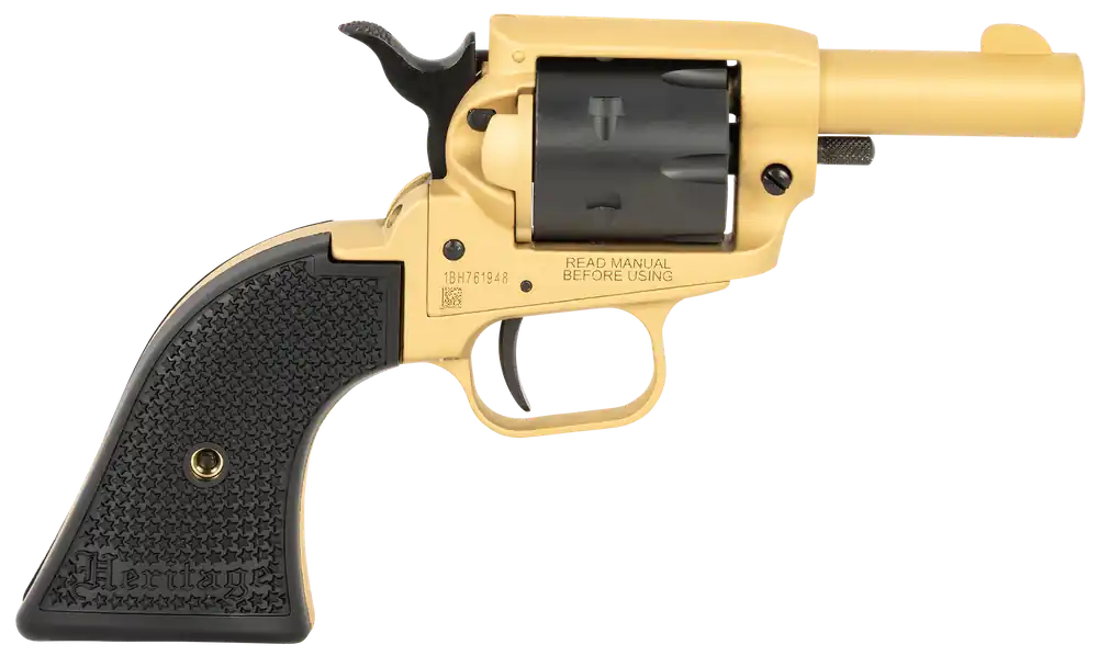 Heritage Mfg BK22SC Barkeep 22 LR Revolver with Gold and Black Cerakote Finish