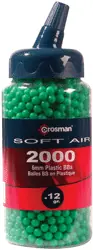 Crosman Softair 6mm Plastic BBs 2000 Count Jar with Spout