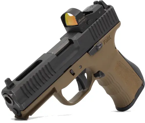 FMK Elite Pro 9mm Pistol with 4" Barrel and Fastfire3 Sight in Bronze