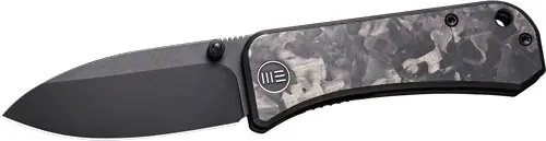 Carbon Fiber Black Stonewashed Knife Banter 2.9" Marble Edition