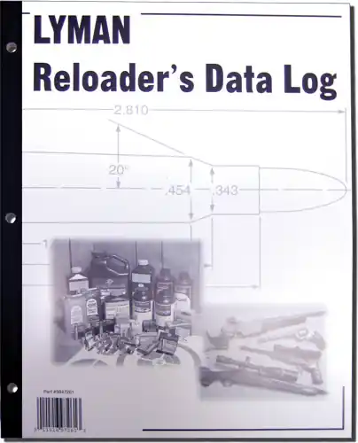 50 Pages Lyman Reloader's Log Book