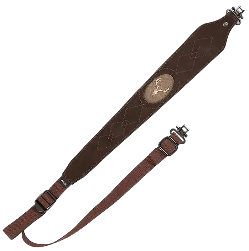 Allen 8140 Big Game Adjustable Rifle Sling - Brown Leather/Suede
