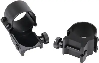 30mm High Matte Weaver Rings with Detachable Top - Mount Exten