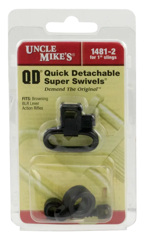 Uncle Mike's 14812 Quick Detach Swivel for Browning BLR - 1" Blued Loop (Excludes BLR Lightening)