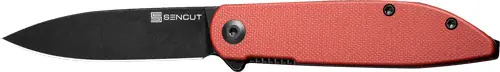 SENCUT Bocll II Burgundy G10/Black Liner Lock Knife - 2.96" Blade