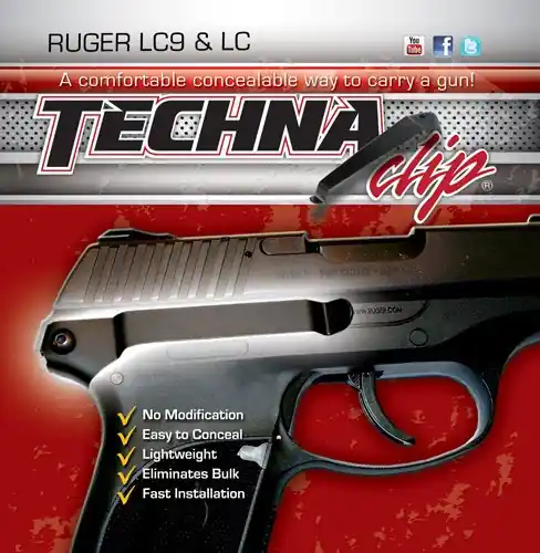 Ruger LC9/LC380 RightTechna Clip Handgun Retention System