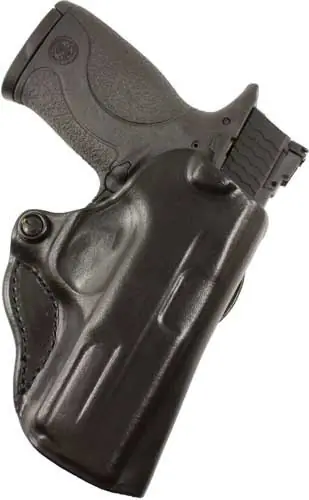 DeSantis Mini Scabbard Holster for 1911 4-4.25 OWB Leather Black