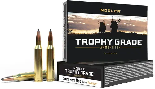 Nosler Trophy 7mm Rem Mag 160gr Partition Tip 20rd Box
