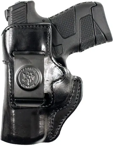 Desantis Inside Heat LH IWB Leather Holster for Hellcat - Black