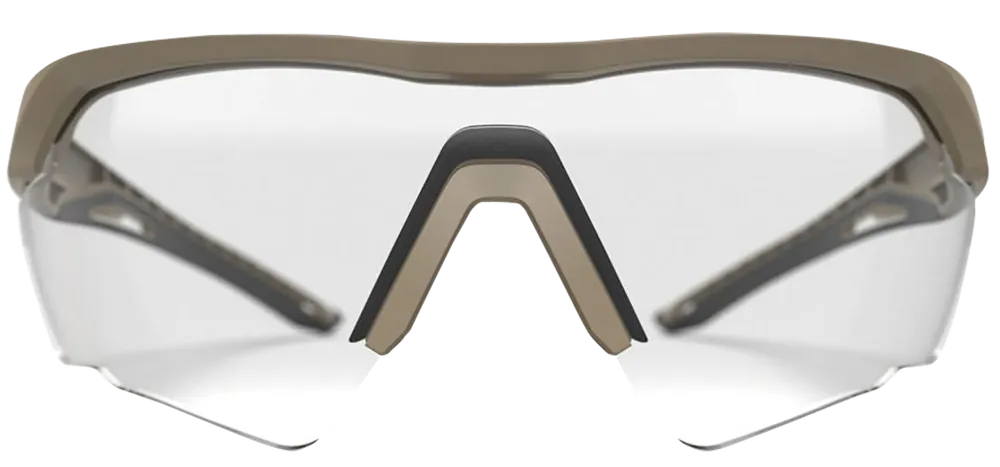 Glock AS41037 Tactical Glasses with Clear Lens and Desert Tan Frame