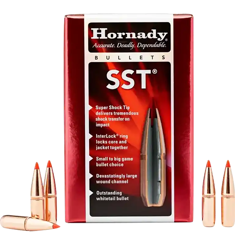 Hornady 26202 SST 6.5mm .264 129 gr Super Shock Tip - 100/Box, 15/Case