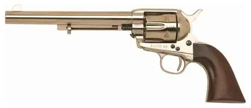 FS 7.5" Polished Nickel/Walnut Cimarron Cavalry Scout .45 LC Revolver