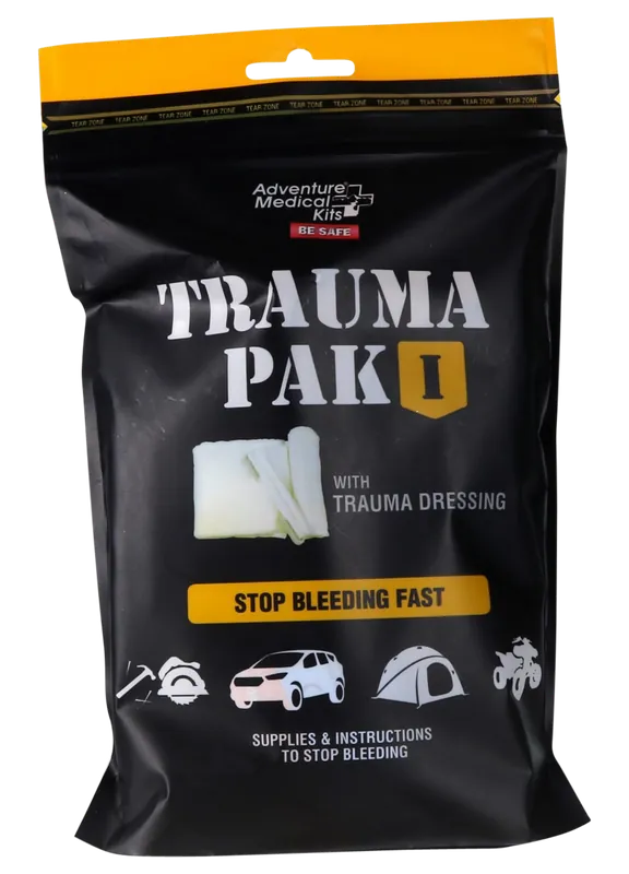 Adventure Medical Kits Trauma Pak I: Bleeding Control Clotting Gauze