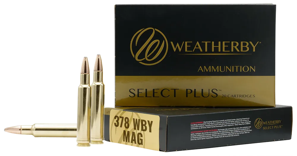 Weatherby Select Plus 378WthbyMag 270gr Barnes TSX Lead-Free Ammo 20/Box