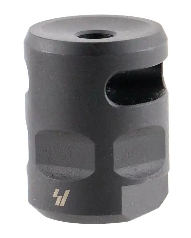 Strike Industries WHCOMP556 WarHog Compensator for AR-Platform, Black Steel, 1/2"-28 Threads, 1.27" OAL, 0.26" Diameter, 223 Rem/5.56 NATO