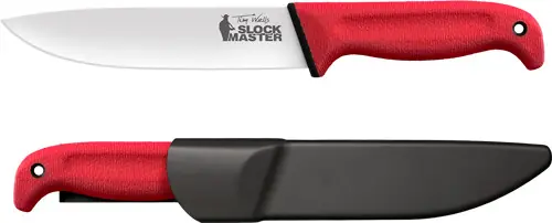 Red Tim Wells Cold Steel Slock Master 6.75" Plain Edge Blade