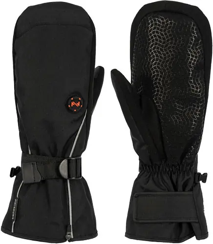 Mobile Warming Unisex Storm Heated Mittens - Black, Large