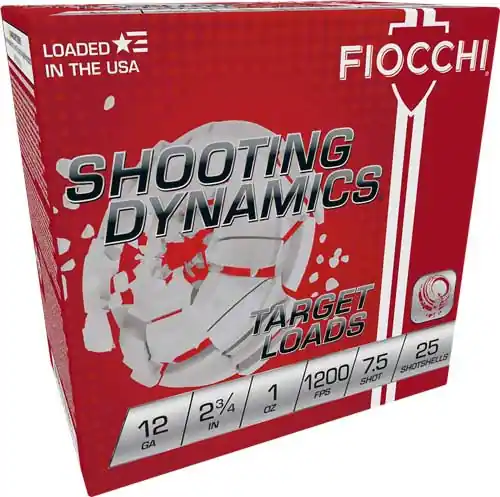 Fiocchi 12GA 2.75" 1oz #7.5 1200FPS 250 Round Case