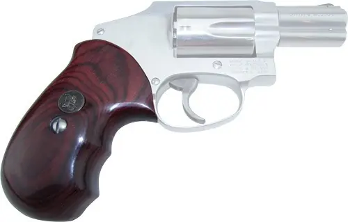 S&W J-Frame Rosewood Smooth Pachmayr Laminated Wood Grips
