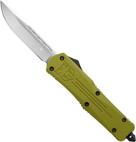FANG 3.5" D2 Steel Drop Point CobraTec Large FS3 OTF OD Green Knife