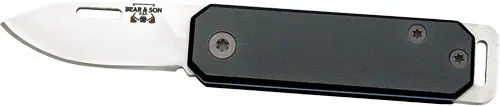 1.5" Black/SS Aluminum Bear & Son Slip Joint Folding Knife