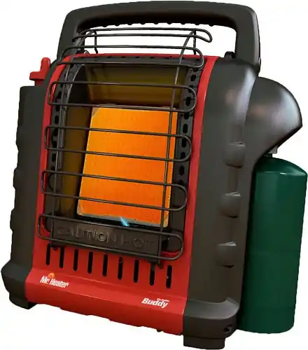 Portable Buddy Heater: 4000 to 9000 BTU Range