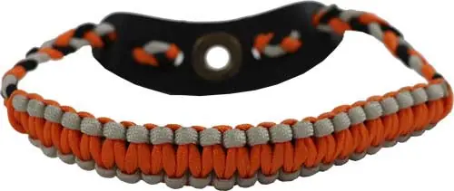 Deluxe Orange Paracord Wrist Sling with Easton Diamond Design