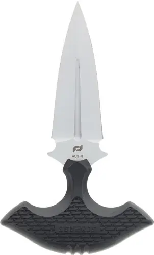 3" Stainless Steel/Black Schrade Push Dagger Knife