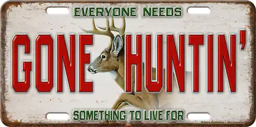 Rivers Edge: Gone Huntin' License Plate