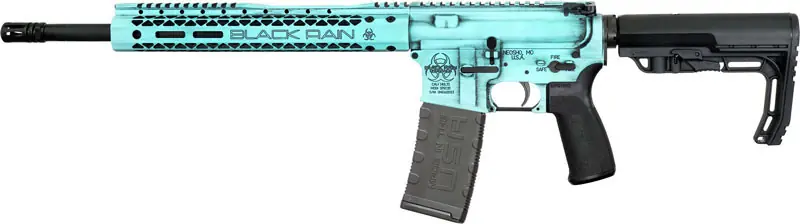 Tiffany Blue 16" 5.56 Black Rain Spec+ Fusion Rifle with 30-Round Capacity
