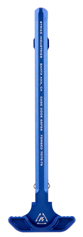 AR-15 Blue Anodized Aluminum Latchless Charging Handle - Strike ARSLCHBLU