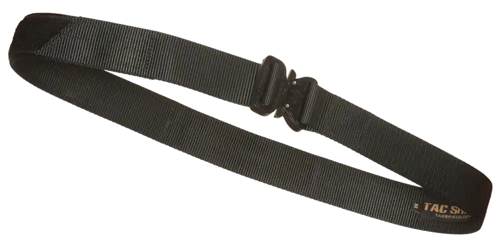 Tacshield T303MDBK Tactical Gun Belt, Black, 34-38", 1.75" Wide, Buckle Closure