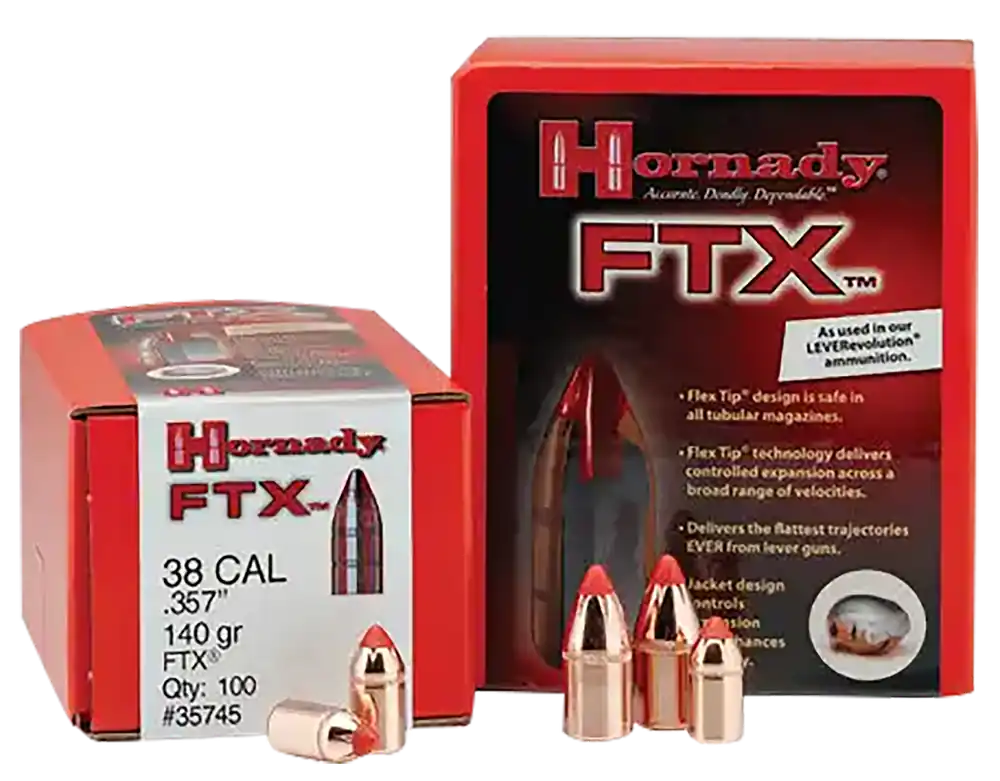 Hornady 4305 FTX .44 Caliber 265 Grain Flex Tip Expanding Bullets - 50 Count Box