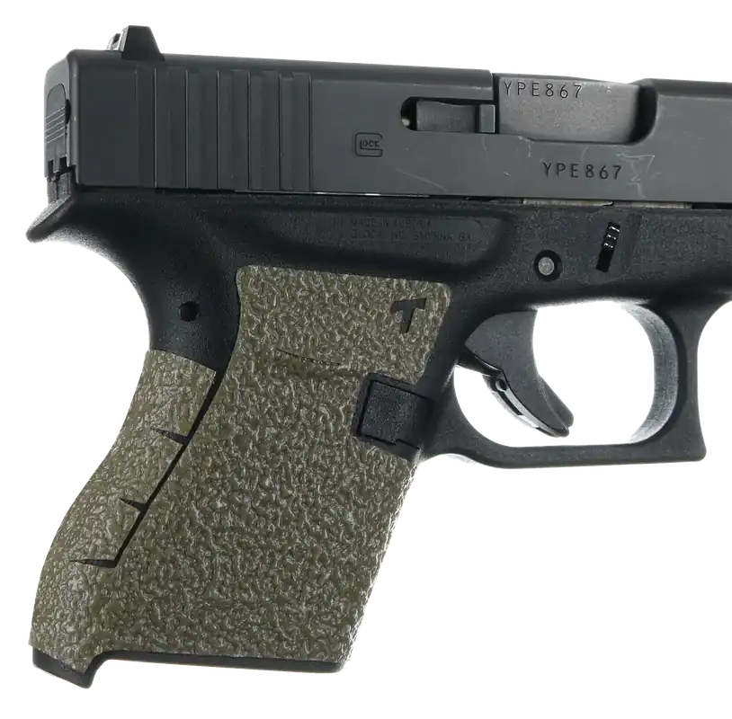 Talon Grips 100M Adhesive Grip for Glock 43 - Moss Textured Rubber