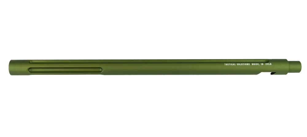 Tactical Solutions 1022TEMOD X-Ring 16.5" OD Green Fluted & Threaded Barrel for Ruger 10/22