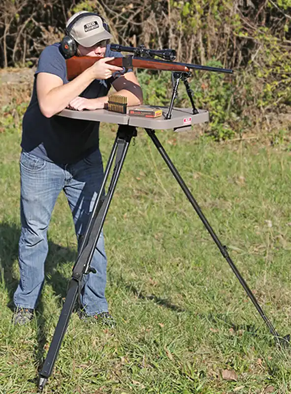 MTM Case-Gard Adjustable Shooting Table Black/FDE 18"-55" Height