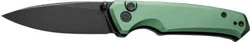 CIVIVI Altus 2.97" Green Black Stonewash Button Lock Knife