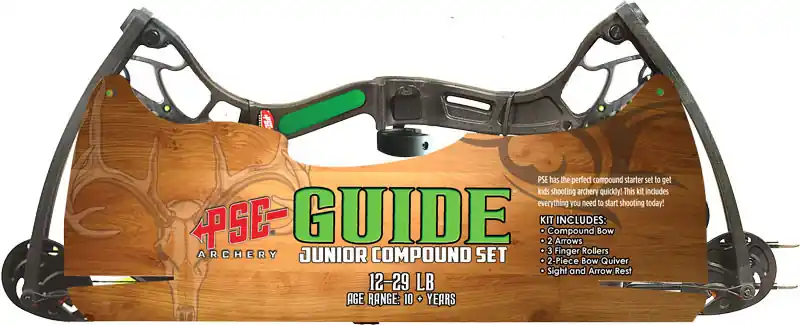 Youth Compound Bow Kit Guide for Ages 10+ (Black)