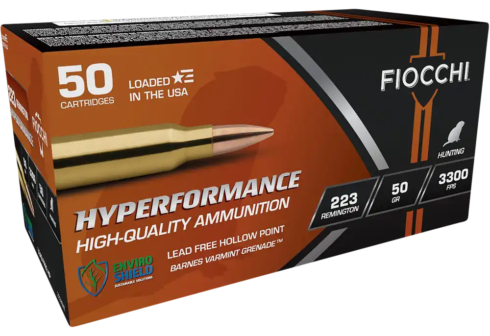 Fiocchi Hyperformance 223 Rem 50gr Varmint Grenade - 50 Rounds Per Box