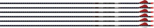 6-Pack of Easton 5mm FMJ 300 Arrows with 2" Blazer Vanes