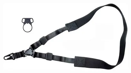 Black Tactical Single Point Sling with Adapter