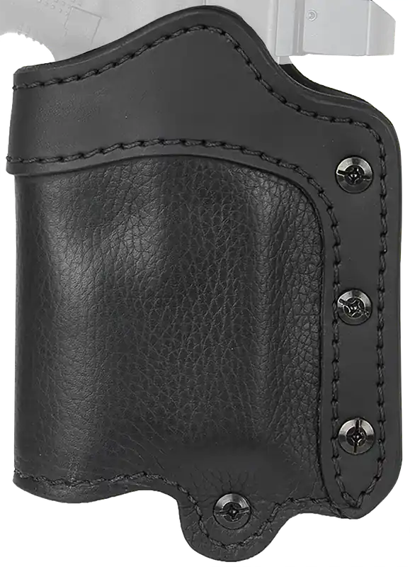1791 Gunleather Ultra Custom Light Bearing OWB Holster for Glock 17/S&W M&P Shield/Springfield XD - Right Hand, Night Sky Black Leather