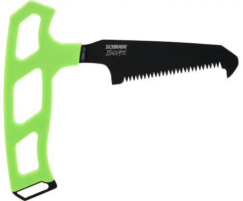 3" T-Handle SK5 Bone Saw Knife - Green Schrade