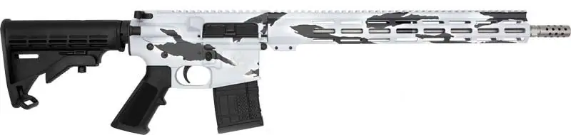 16" Stainless Steel Barrel Pursuit Snow Camo AR15 Rifle .223 Wylde