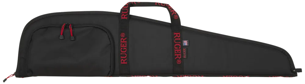Ruger 40" Black Rifle Case with Red Logo and Foam Padding