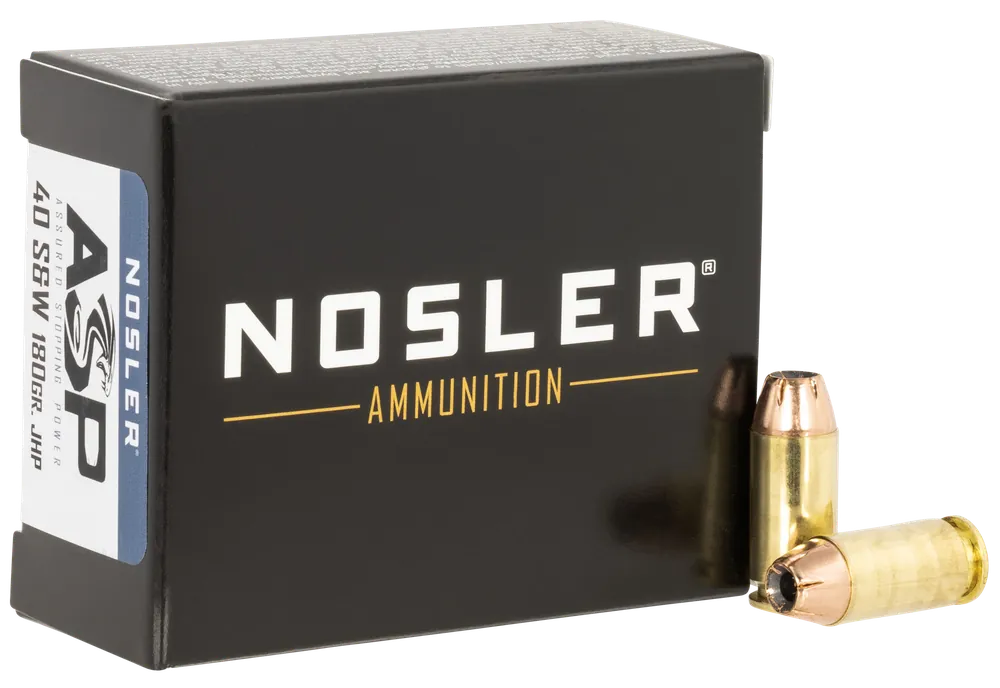 Nosler 51279 40S&W 180gr JHP Handgun Ammo - 20 Rounds