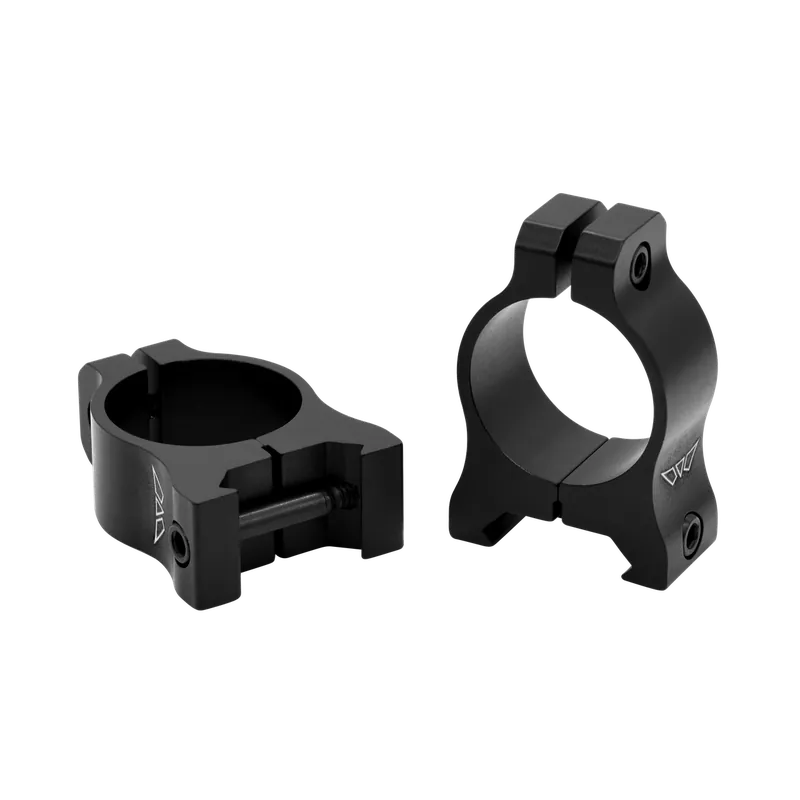 Warne V400M Vapor Scope Ring Set - Matte Black, 1" Tube, Low Profile for Picatinny/Weaver Rails