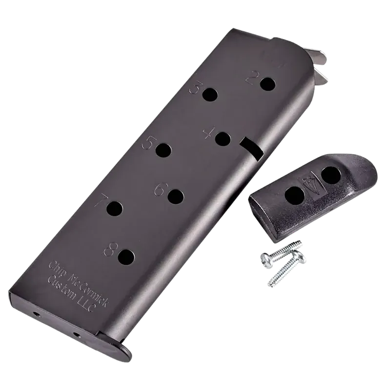 CMC Products MMG45FS8BP 8-Round 45 ACP USGI 1911 Government Magazine - Black Stainless Steel
