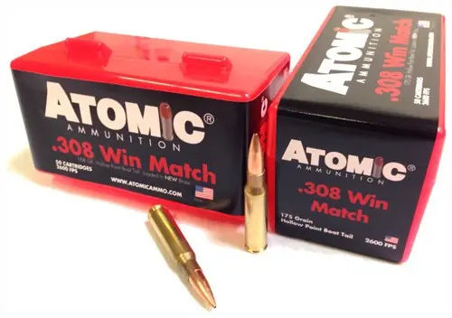 Atomic 308 Win 175gr Match BTHP 50rd 10bx/cs