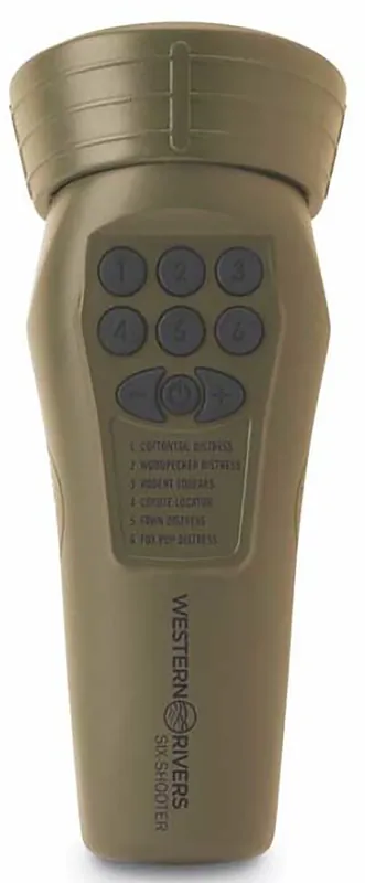 Western Rivers Mantis Six Shooter Electronic Predator Call - Brown